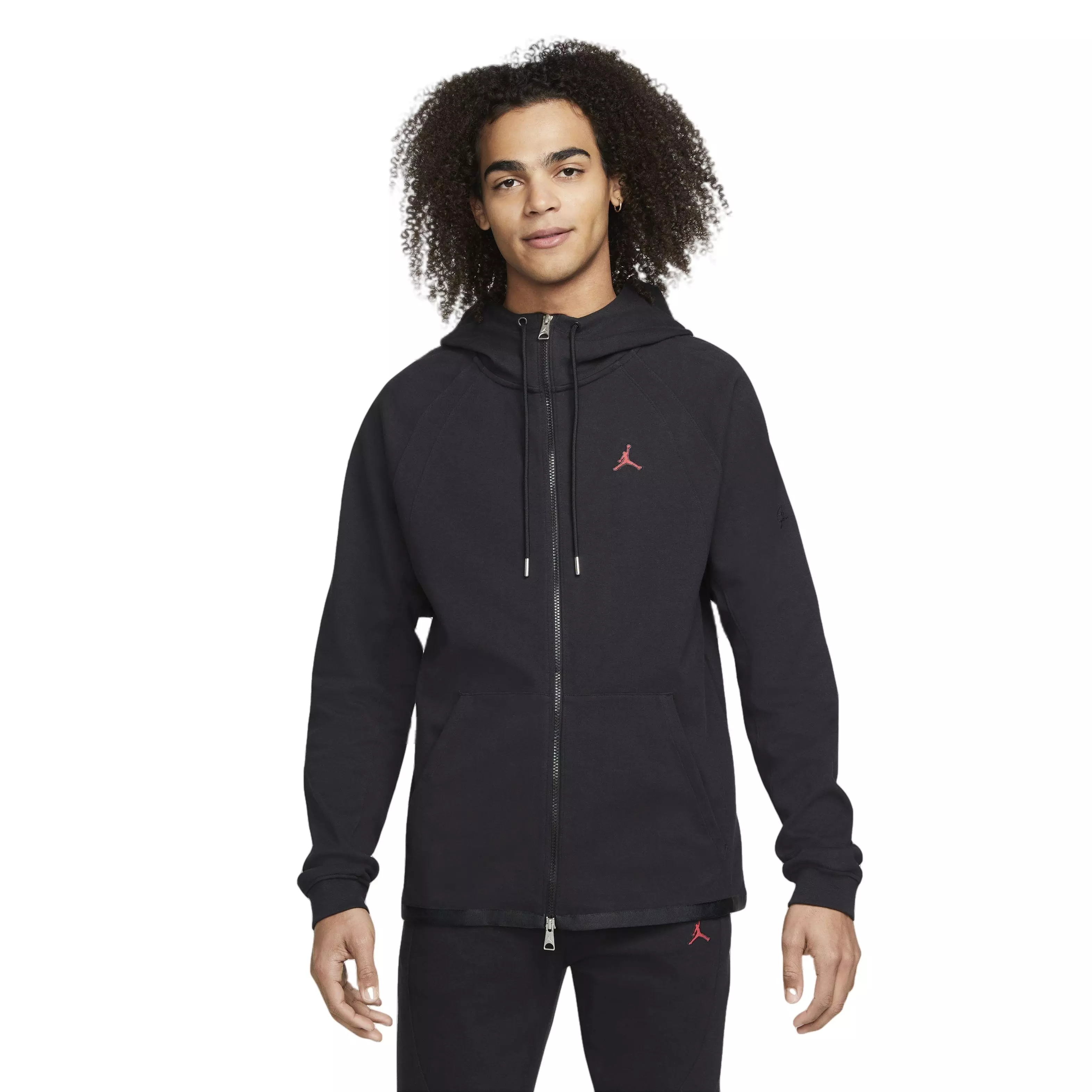 Jordan Men's Essential​s Warm​up Jacket-Black/Red - Hibbett | City